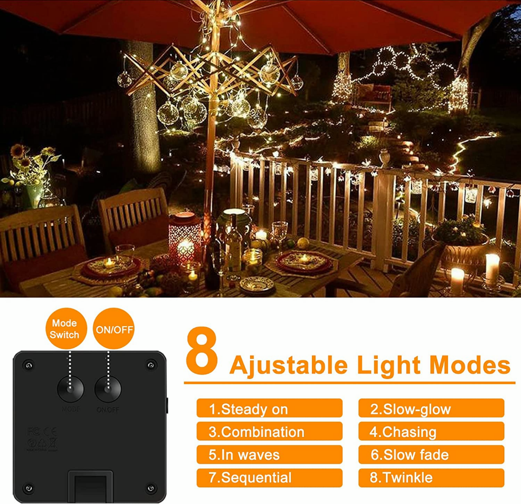 2 Pack Solar Fairy Lights 300L – Outdoor Lighting No Wiring recenzja i cena