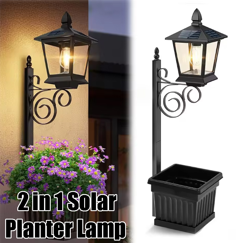 Solar Powered 2-in-1 Flower Po – Wall Lighting Outdoor recenzja i cena