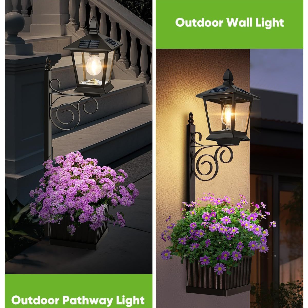Solar Powered 2-in-1 Flower Po – Wall Lighting Outdoor recenzja i cena