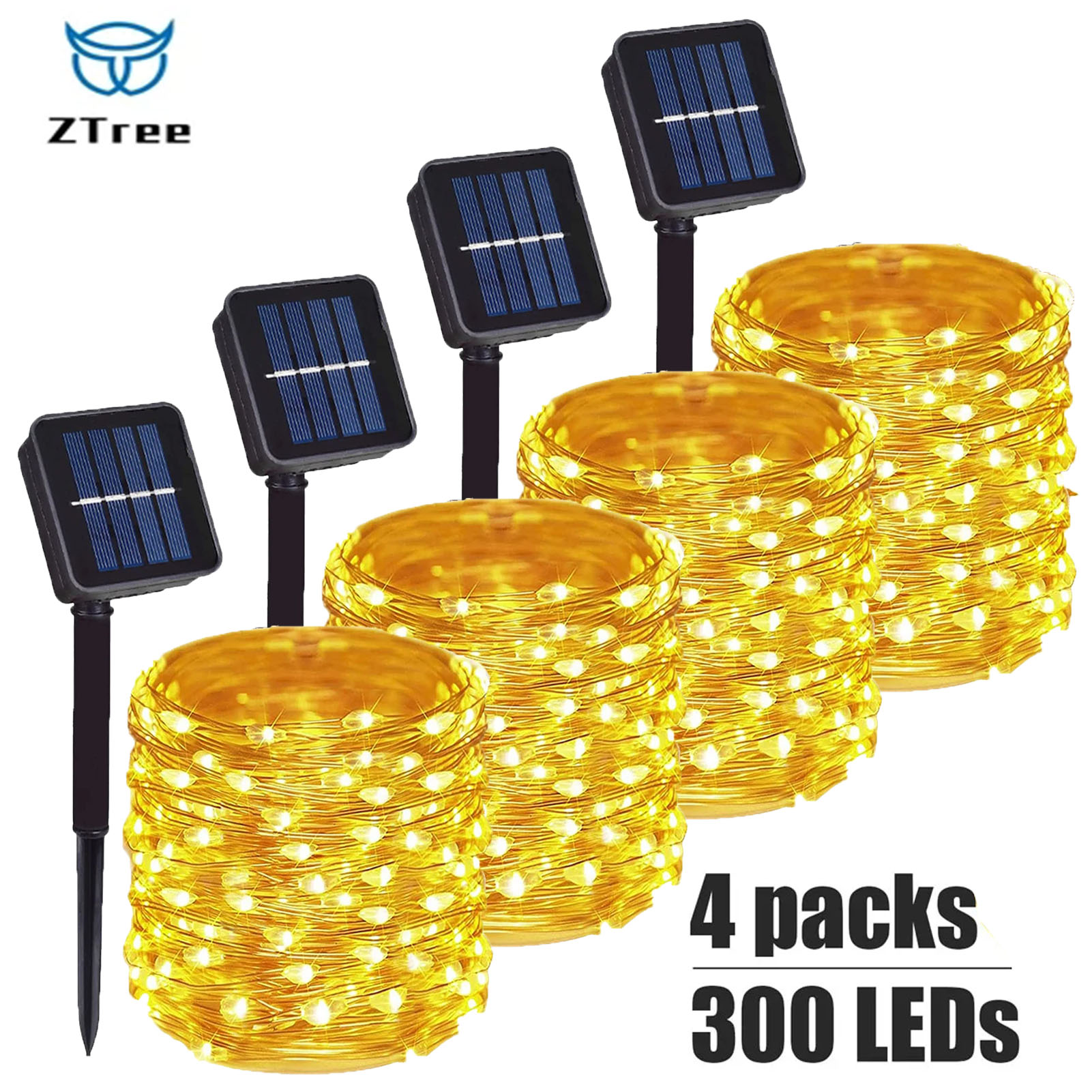 1~4Pcs Solar String Lights Out – Outdoor Lighting No Wiring recenzja i cena