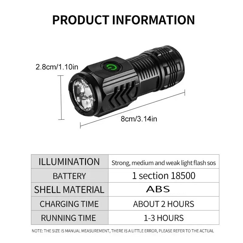 Mini 3LED Flashlight With Pen  – Outdoor Lighting Quality recenzja i cena
