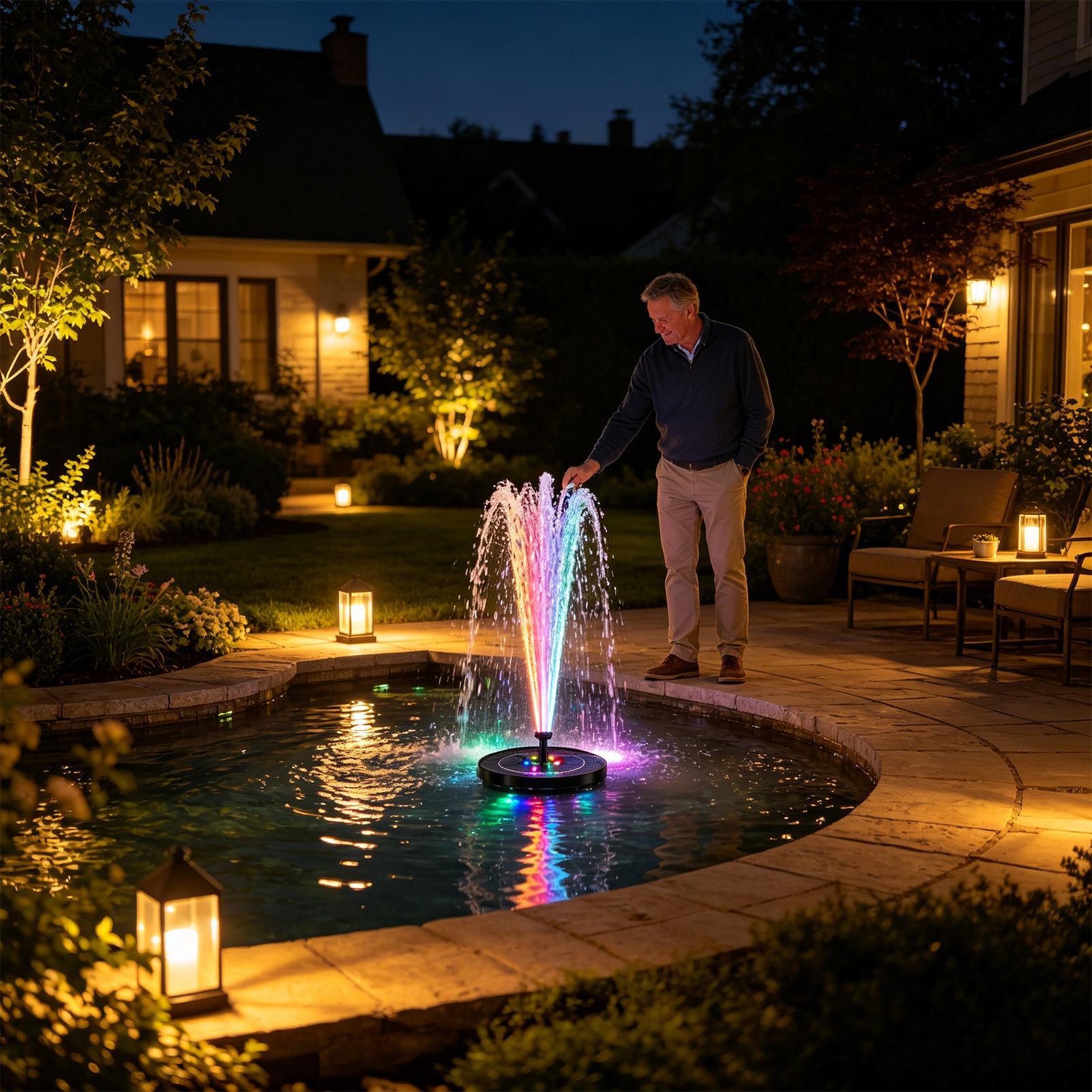 Floating Solar Bird Bath Fount – Outdoor Lighting Company recenzja i cena
