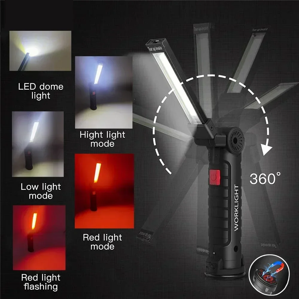LED COB Flashlight USB Recharg – Zinc Outdoor Lighting recenzja i cena