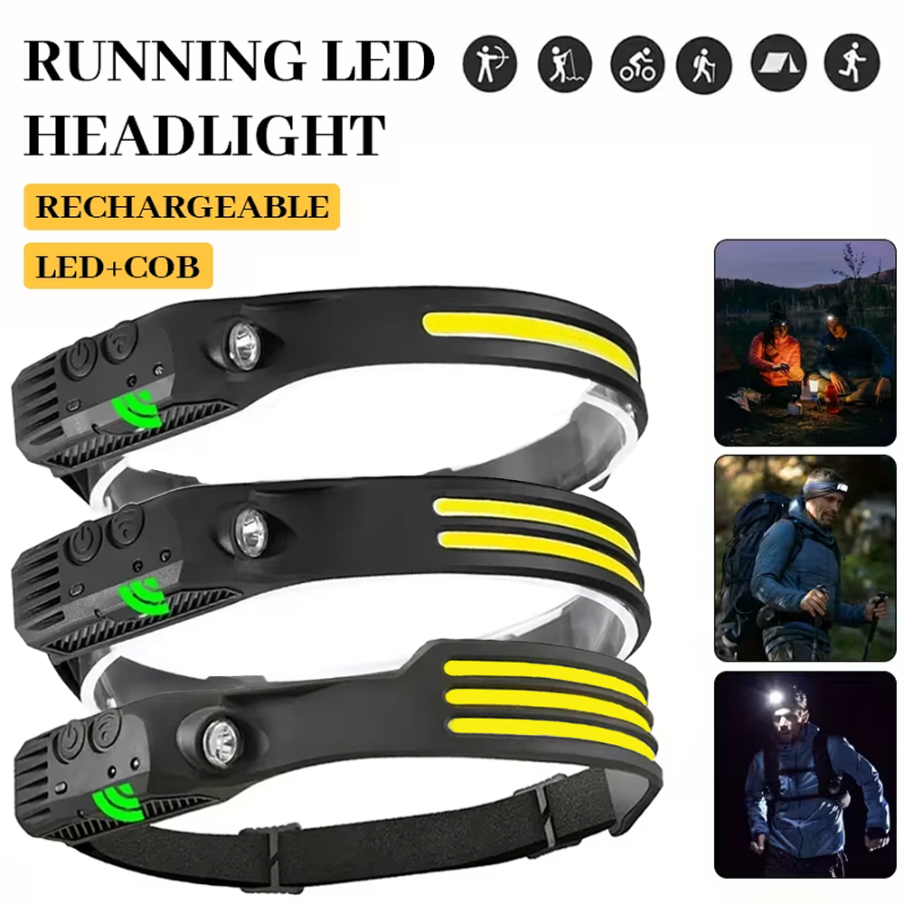 COB LED Induction Headlamp USB – Outdoor Lighting Globes recenzja i cena