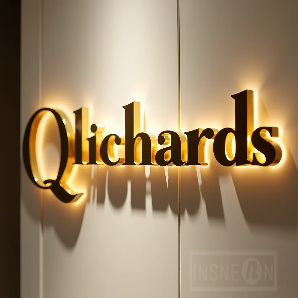 Custom Metal LED Sign Wall Log – Outdoor Lighting Company recenzja i cena