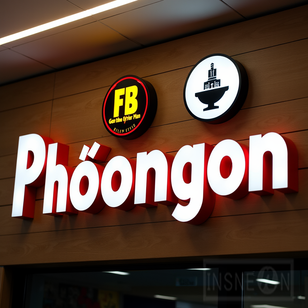 Custom Metal LED Sign Wall Log – Outdoor Lighting Company recenzja i cena