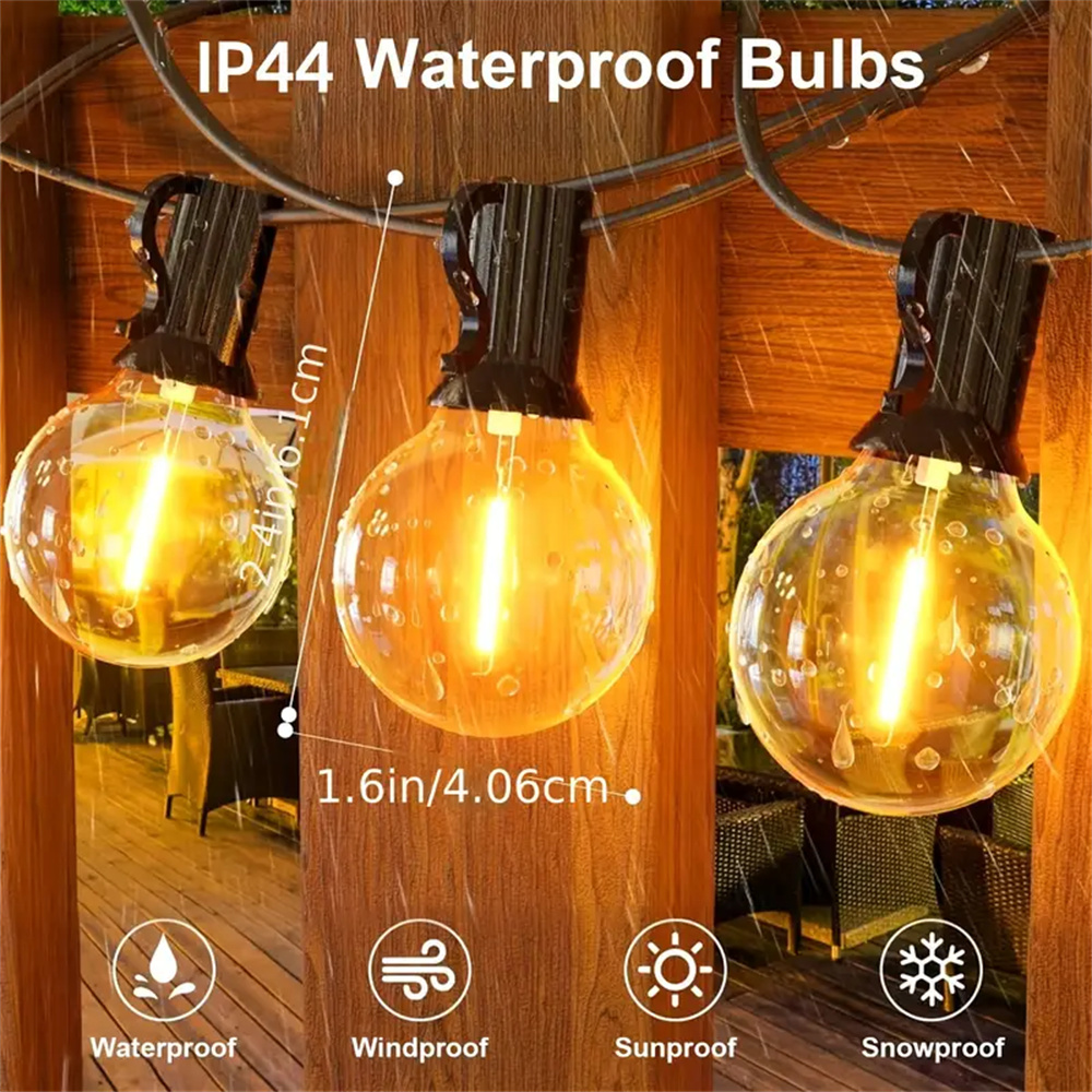Outdoor String Lights, G40 Glo – String Light Bistro recenzja i cena