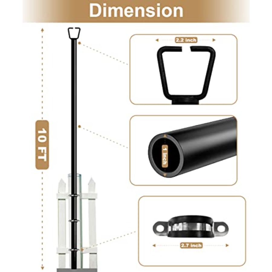10Feet Deck String Light Poles – String Light Bistro recenzja i cena