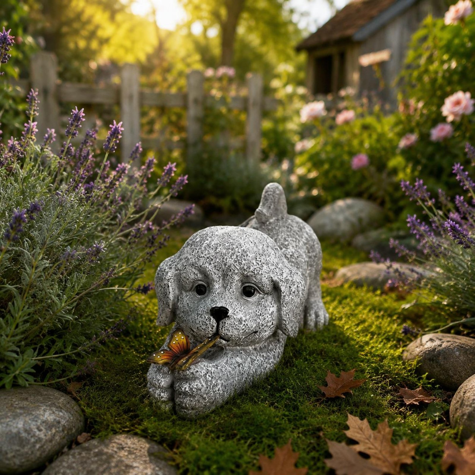 Solar Dog Statue Resin Craft S – Outdoor Lighting Wire recenzja i cena