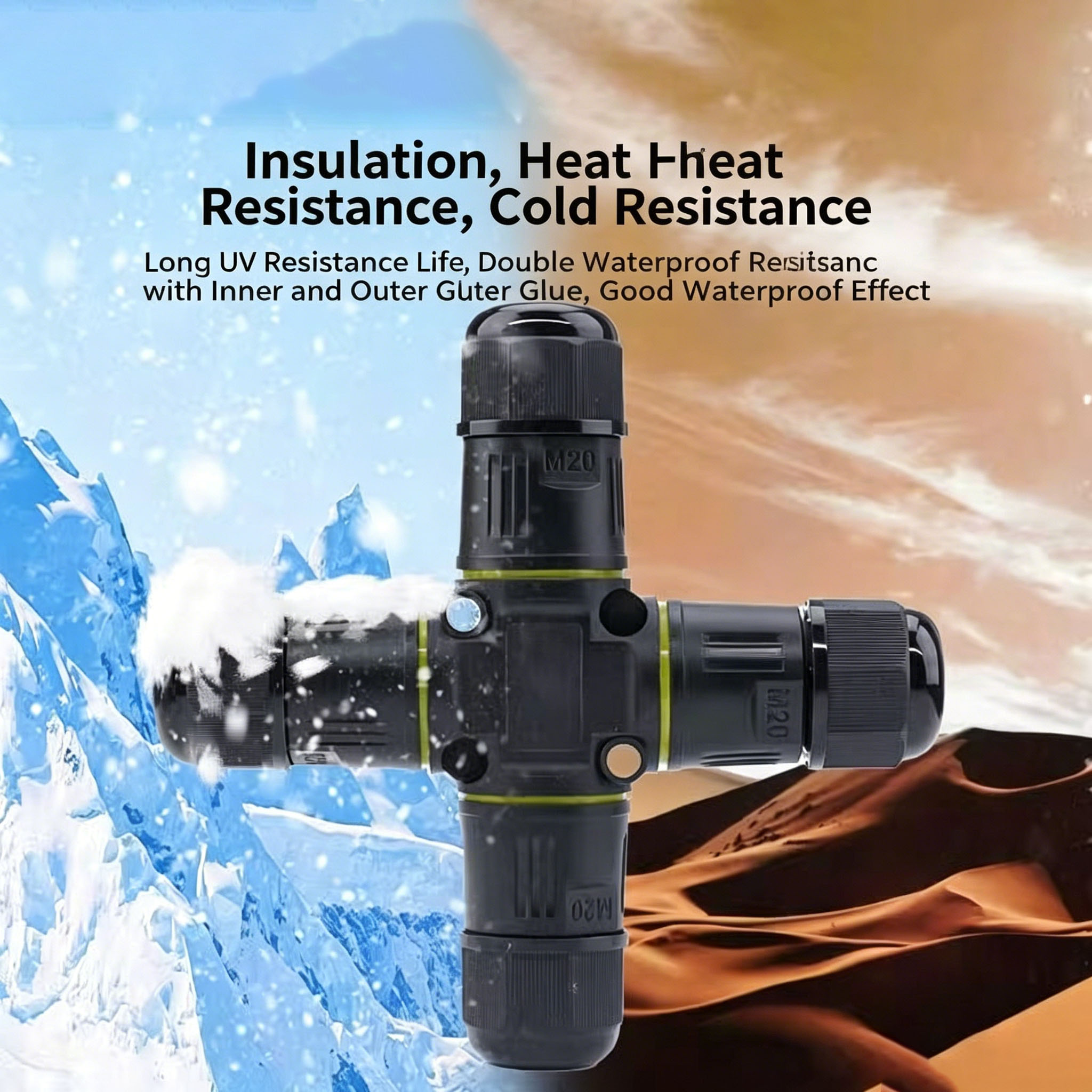 IP68 4-Way Cross Waterproof Co – Outdoor Lighting Junction recenzja i cena